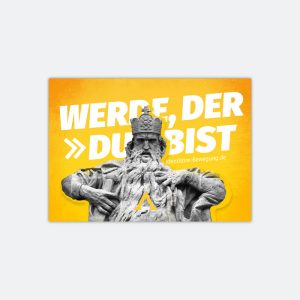 Aufkleber »Werde, der Du bist«