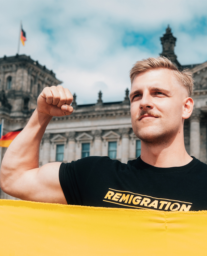 Demoshirt »Remigration - send them back« – Bild 5