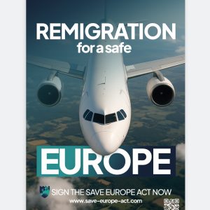 Plakat »Remigration for a save Europe«