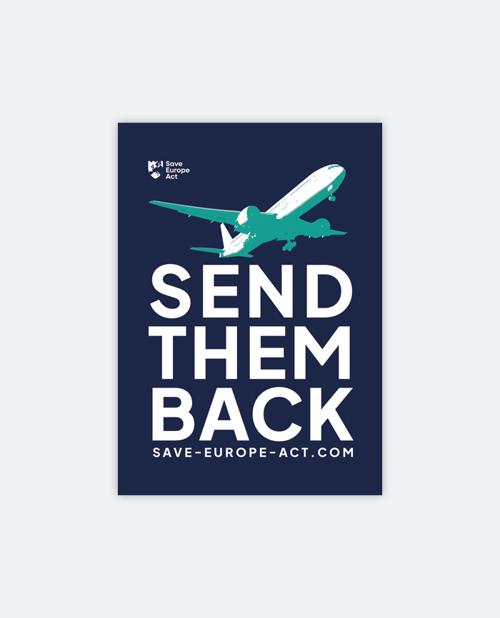 Aufkleber »Send them back« (50 Stück)