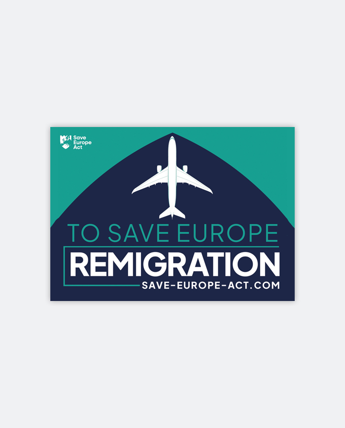 Aufkleber »Remigration« (50 Stück)